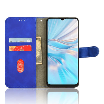 For Blackview OSCAL C70 Skin Feel Magnetic Flip Leather Phone Case(Blue) - More Brand by buy2fix | Online Shopping UK | buy2fix