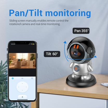 ESCAM PT302 Robot 3MP One Click Call Humanoid Detection WiFi IP Camera(US Plug) - Wireless Camera by ESCAM | Online Shopping UK | buy2fix