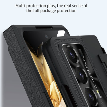 For Honor Magic V2 Shield Series Integrated Folding Phone Case(Silver+Gold) - Honor Cases by buy2fix | Online Shopping UK | buy2fix