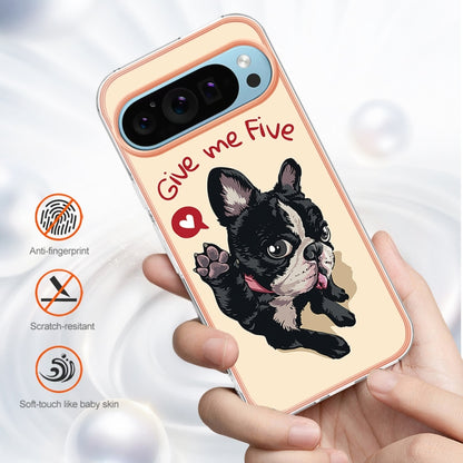 For Google Pixel 9 / 9 Pro Electroplating Dual-side IMD Phone Case(Lucky Dog) - Google Cases by buy2fix | Online Shopping UK | buy2fix