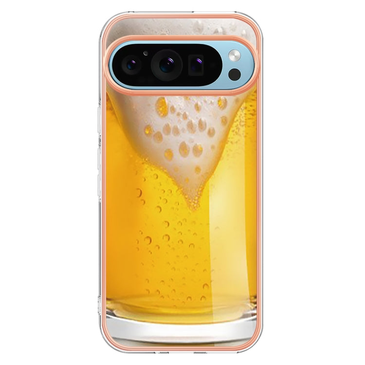 For Google Pixel 9 Pro XL Electroplating Dual-side IMD Phone Case(Draft Beer) - Google Cases by buy2fix | Online Shopping UK | buy2fix