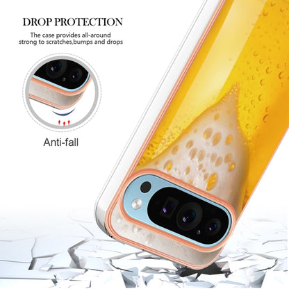 For Google Pixel 9 Pro XL Electroplating Dual-side IMD Phone Case(Draft Beer) - Google Cases by buy2fix | Online Shopping UK | buy2fix