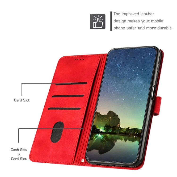 For Samsung Galaxy S23+ 5G Dream Triangle Leather Phone Case with Long Lanyard(Red) - Galaxy S23+ 5G Cases by buy2fix | Online Shopping UK | buy2fix