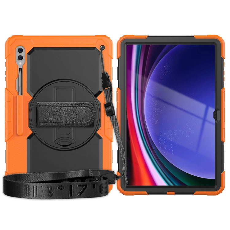 For Samsung Galaxy Tab S9 Ultra / S8 Ultra Silicone + PC Tablet Case(Orange+Black) - Galaxy Tab S9 Ultra Cases by buy2fix | Online Shopping UK | buy2fix