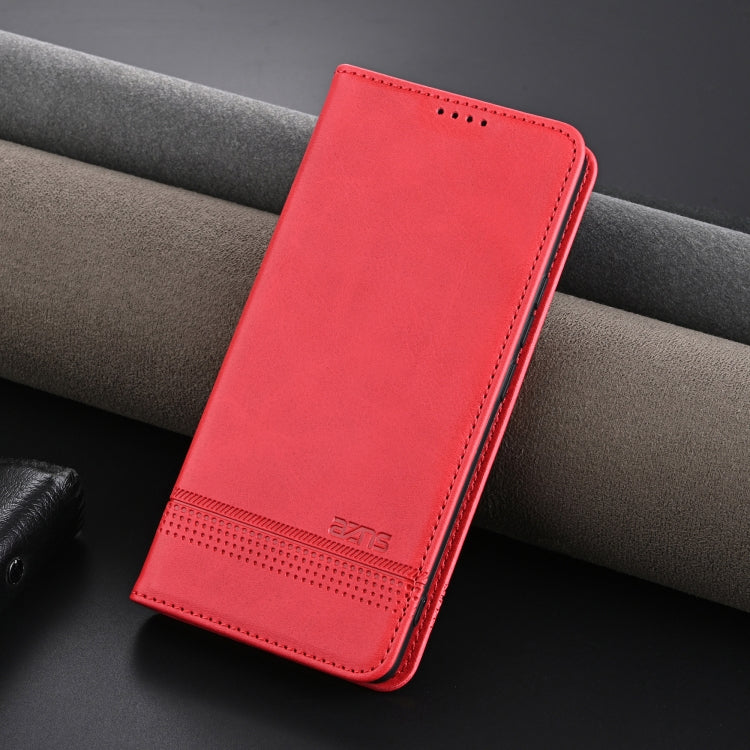 For OPPO Find X7 Ultra AZNS Magnetic Calf Texture Flip Leather Phone Case(Red) - OPPO Cases by AZNS | Online Shopping UK | buy2fix