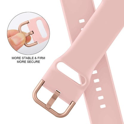 For Apple Watch Ultra 2 49mm Pin Buckle Silicone Watch Band(Pink) - Watch Bands by buy2fix | Online Shopping UK | buy2fix