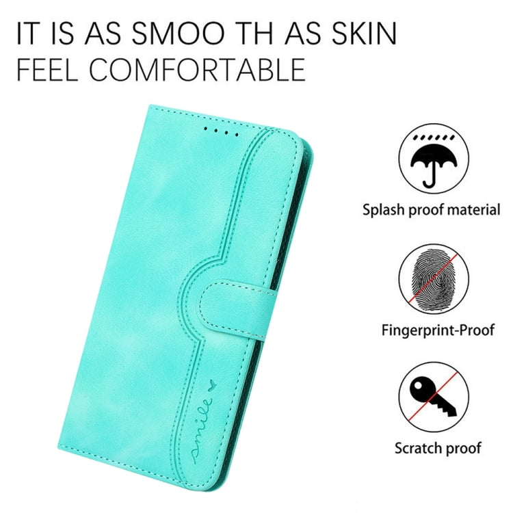 For Motorola Moto G Stylus 5G 2024 Heart Pattern Skin Feel Leather Phone Case(Light Blue) - Motorola Cases by buy2fix | Online Shopping UK | buy2fix