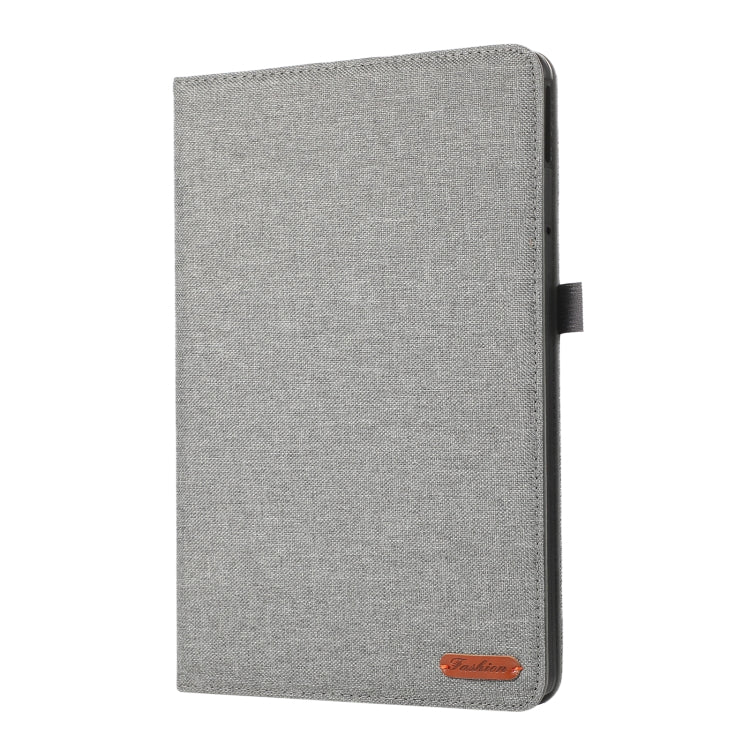 For Lenovo Tab M11 / Xiaoxin Pad 11 2024 Horizontal Flip TPU + Fabric PU Leather Tablet Case(Grey) - Lenovo by buy2fix | Online Shopping UK | buy2fix