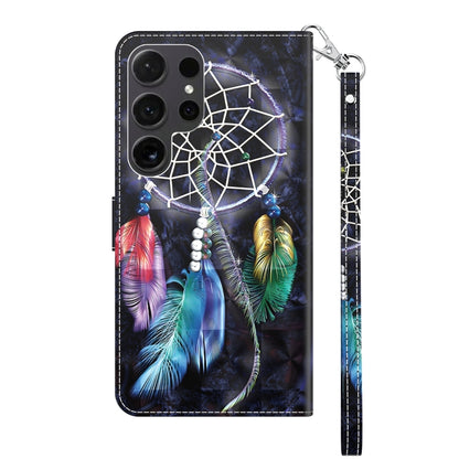 For Samsung Galaxy S24 Ultra 5G 3D Painted Leather Phone Case(Colorful Dreamcatcher) - Galaxy S24 Ultra 5G Cases by buy2fix | Online Shopping UK | buy2fix