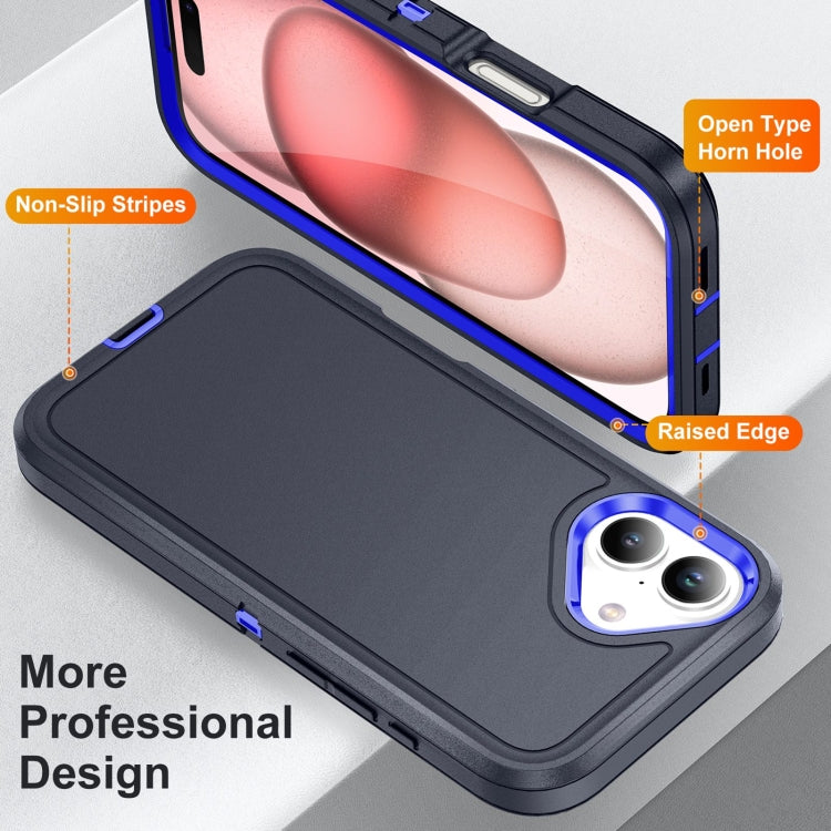 For iPhone 16 Life Waterproof Rugged Phone Case(Dark Blue + Royal Blue) - iPhone 16 Cases by buy2fix | Online Shopping UK | buy2fix