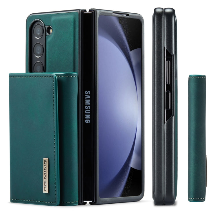 For Samsung Galaxy Z Fold5 DG.MING M1 Series 3-Fold Multi Card Wallet + Magnetic Phone Case(Green) - Galaxy Z Fold5 Cases by DG.MING | Online Shopping UK | buy2fix