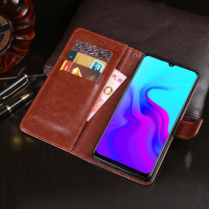 For Blackview A80 idewei Crazy Horse Texture Horizontal Flip Leather Case with Holder & Card Slots & Wallet(Brown) - More Brand by idewei | Online Shopping UK | buy2fix