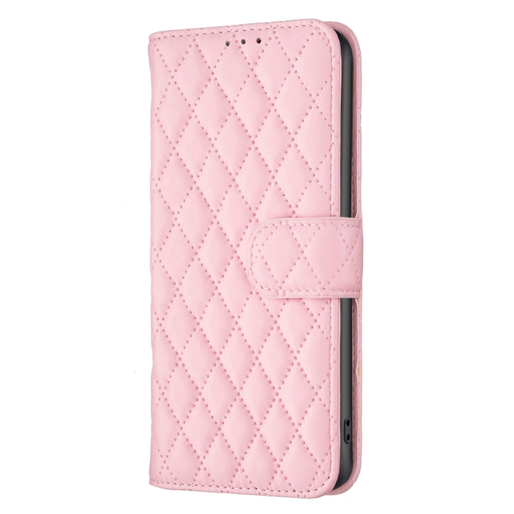 For Honor X9b/Magic6 Lite 5G Diamond Lattice Wallet Flip Leather Phone Case(Pink) - Honor Cases by buy2fix | Online Shopping UK | buy2fix