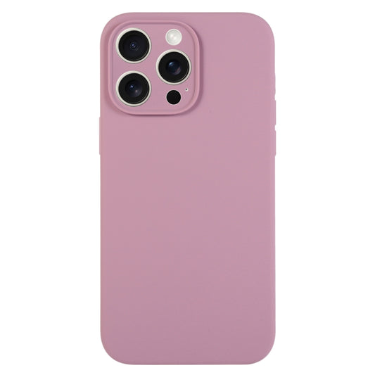 For iPhone 16 Pro Max Pure Color Liquid Silicone Fine Pore Phone Case(Black Currant) - iPhone 16 Pro Max Cases by buy2fix | Online Shopping UK | buy2fix