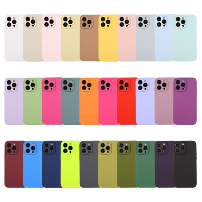 For iPhone 16 Pure Color Liquid Silicone Fine Pore Phone Case(Charcoal Black) - iPhone 16 Cases by buy2fix | Online Shopping UK | buy2fix