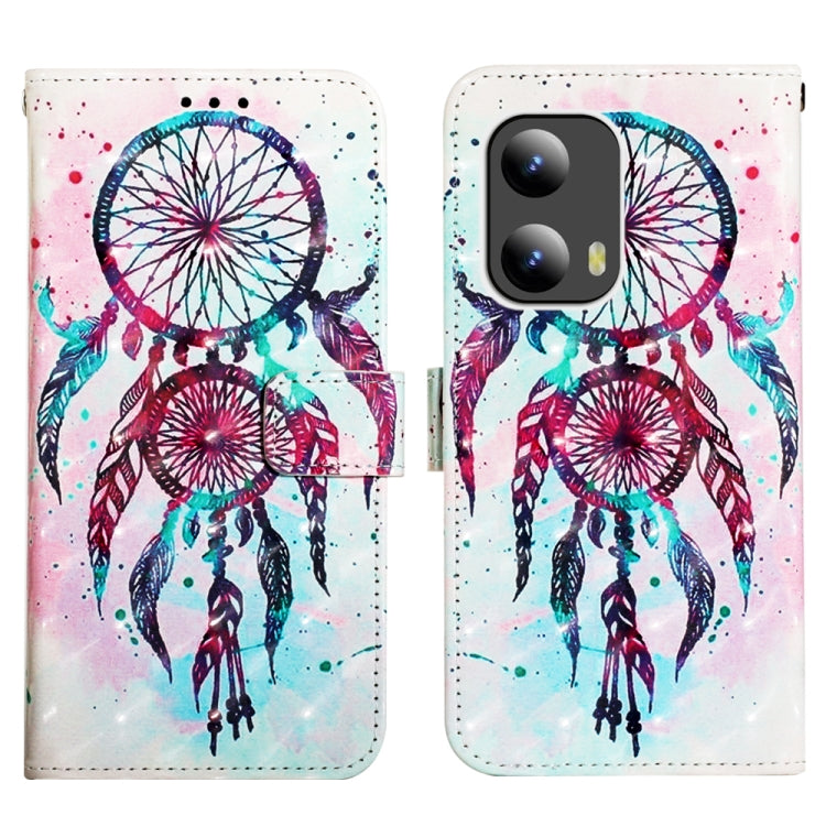 For Motorola Moto G Play 5G 2024 3D Painting Horizontal Flip Leather Phone Case(Color Drop Wind Chimes) - Motorola Cases by buy2fix | Online Shopping UK | buy2fix