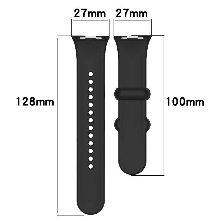 For Xiaomi Mi Band 8 Pro Solid Color Black Buckle Silicone Watch Band(Teal) - Watch Bands by buy2fix | Online Shopping UK | buy2fix