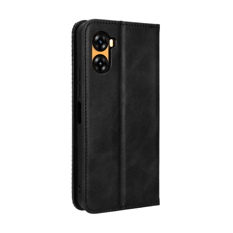 For UMIDIGI G3 / G3 Max / G3 Plus Magnetic Buckle Retro Texture Leather Phone Case(Black) - More Brand by buy2fix | Online Shopping UK | buy2fix