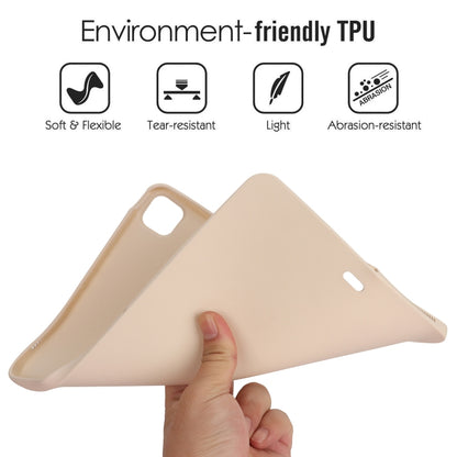 For iPad Air 13 2024 Oil Spray Skin-friendly TPU Tablet Case(Milk White) - iPad Air 13 2024 Cases by buy2fix | Online Shopping UK | buy2fix