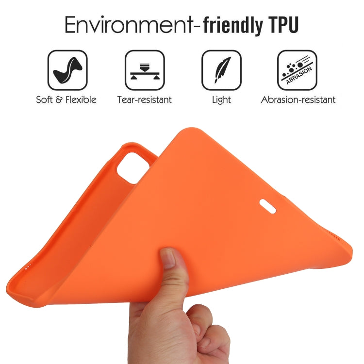 For iPad Pro 11 2024 Oil Spray Skin-friendly TPU Tablet Case(Orange) - iPad Pro 11 2024 Cases by buy2fix | Online Shopping UK | buy2fix