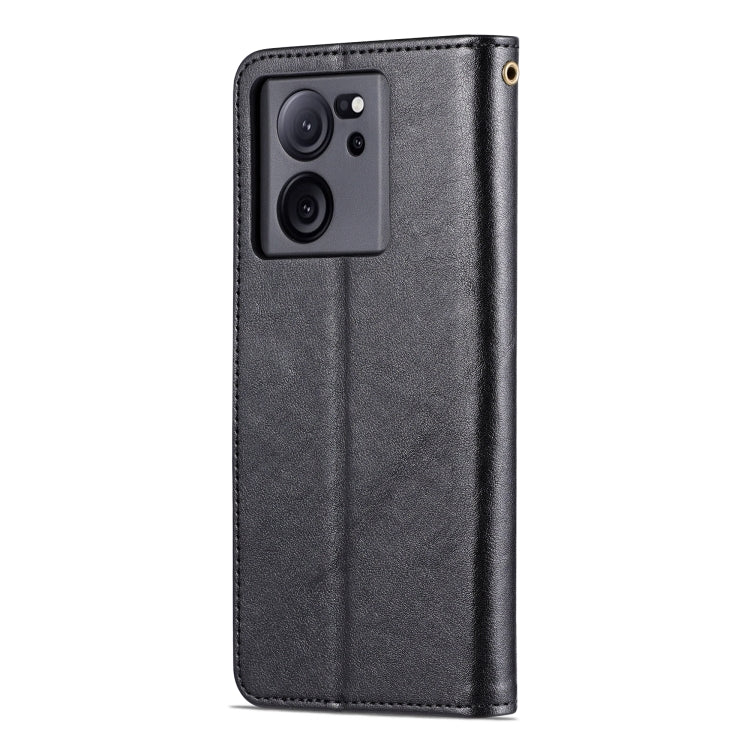 For Xiaomi 13T / Redmi K60 Ultra AZNS Sheepskin Texture Flip Leather Phone Case(Black) - Xiaomi Cases by AZNS | Online Shopping UK | buy2fix