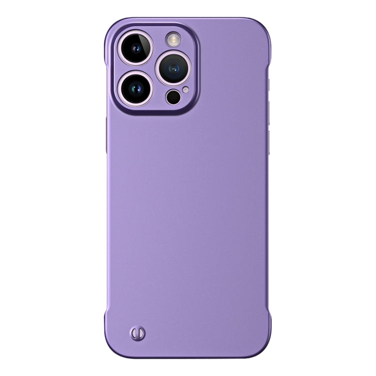 For iPhone 13 Pro Frameless Metallic Paint Hybrid PC Phone Case(Deep Purple) - iPhone 13 Pro Cases by buy2fix | Online Shopping UK | buy2fix