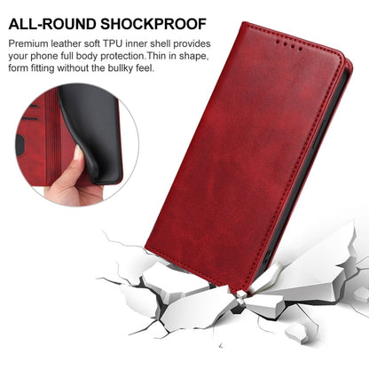 For vivo iQOO 12 Magnetic Closure Leather Phone Case(Red) - iQOO 12 Cases by buy2fix | Online Shopping UK | buy2fix