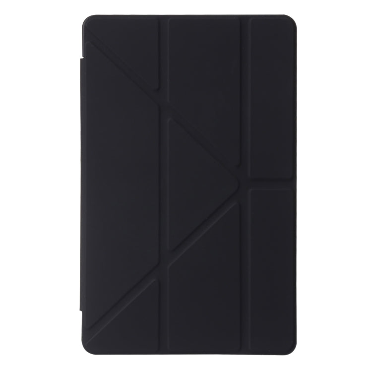 For Xiaomi Redmi Pad SE Deformation Silicone Leather Tablet Case(Black) - More Tablet Cases by buy2fix | Online Shopping UK | buy2fix