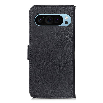 For Google Pixel 9 KHAZNEH Cowhide Texture Horizontal Flip Leather Phone Case(Black) - Google Cases by buy2fix | Online Shopping UK | buy2fix