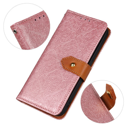 For Google Pixel 9 European Floral Embossed Leather Phone Case(Pink) - Google Cases by buy2fix | Online Shopping UK | buy2fix