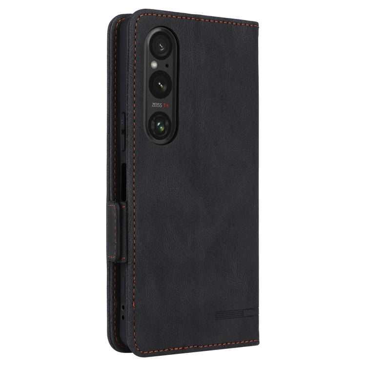 For Sony Xperia 1 VI 2024 Magnetic Clasp Leather Phone Case(Black) - Sony Cases by buy2fix | Online Shopping UK | buy2fix