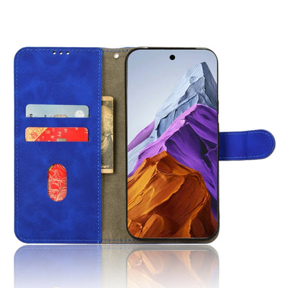 For Google Pixel 9 Pro Skin Feel Magnetic Flip Leather Phone Case(Blue) - Google Cases by buy2fix | Online Shopping UK | buy2fix