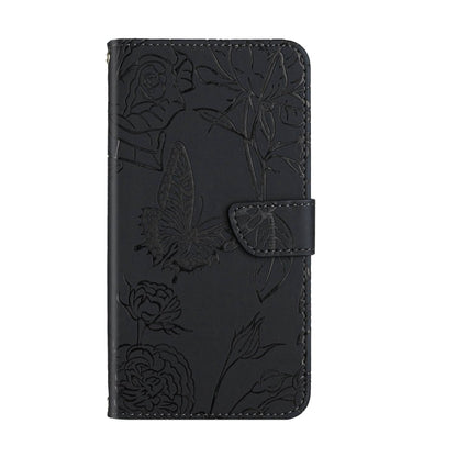 For Google Pixel 9 Skin Feel Butterfly Embossed Flip Leather Phone Case(Black) - Google Cases by buy2fix | Online Shopping UK | buy2fix