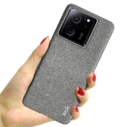 For Xiaomi Redmi K60 Ultra 5G imak Ruiyi Series Cloth Texture PU + PC Phone Case(Light Grey) - Redmi K60 Ultra Cases by imak | Online Shopping UK | buy2fix