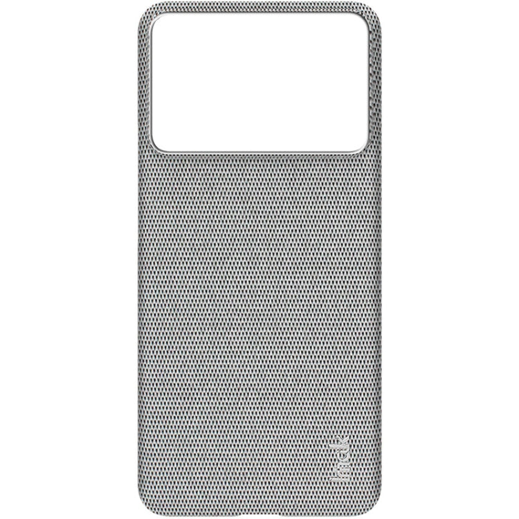 For Xiaomi Redmi K70 5G/K70 Pro 5G imak Ruiyi Series Cloth Texture PU + PC Phone Case(Light Grey) - K70 Pro Cases by imak | Online Shopping UK | buy2fix