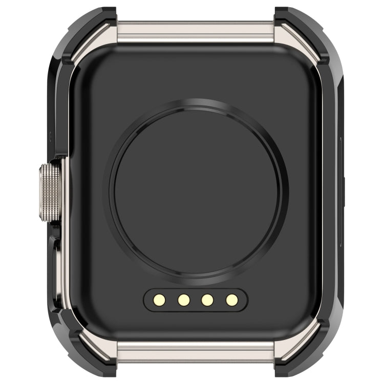 For OPPO Watch 4 Pro PC + Tempered Film Integrated Watch Protective Case(Black) -  by buy2fix | Online Shopping UK | buy2fix