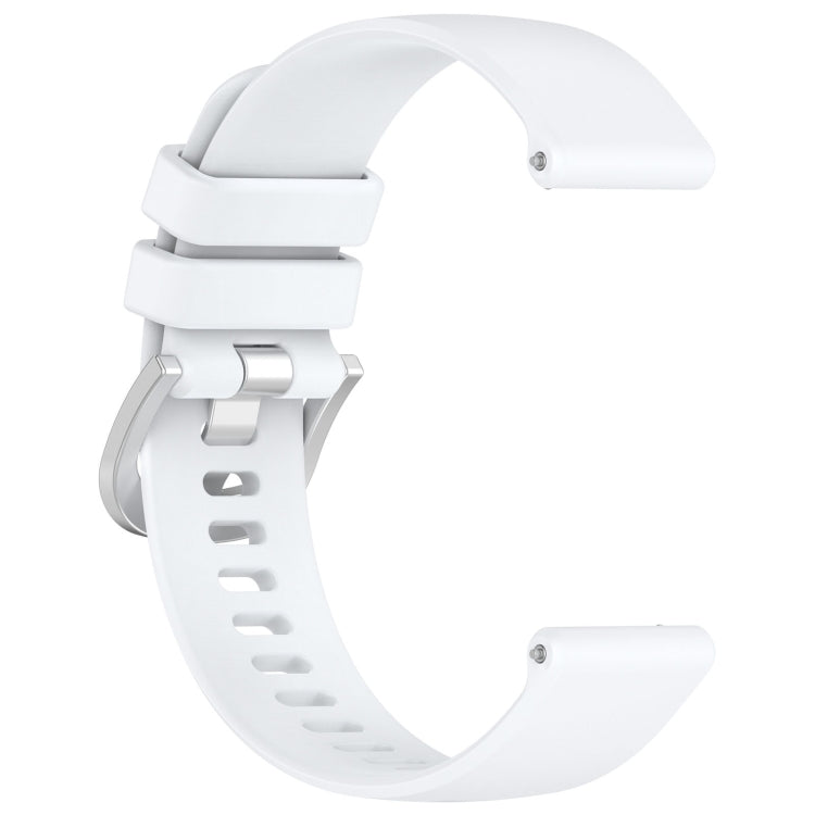 For Garmin vivoactive 5 / Active 5 20mm Silicone Watch Band(White) - Watch Bands by buy2fix | Online Shopping UK | buy2fix