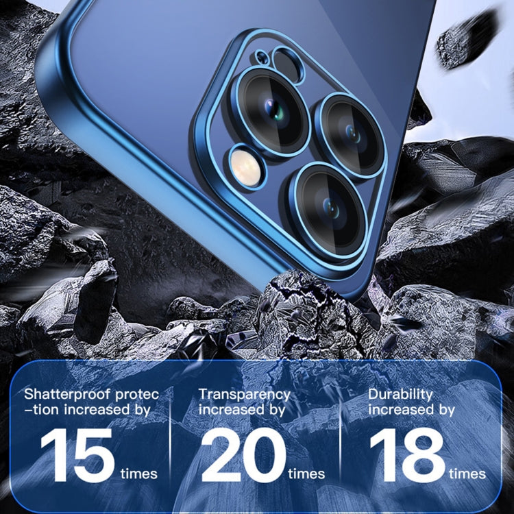 For iPhone 15 TOTUDESIGN PC-3 Series MagSafe Electroplating TPU Phone Case(Blue) - iPhone 15 Cases by TOTUDESIGN | Online Shopping UK | buy2fix