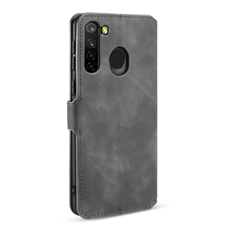 For Samsung Galaxy A21 (EU Version) DG.MING Retro Oil Side Horizontal Flip Case(Grey) - Galaxy Phone Cases by DG.MING | Online Shopping UK | buy2fix