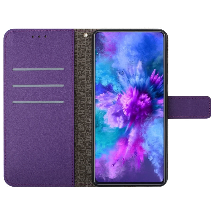 For Google Pixel 9 Pro XL Rhombic Grid Texture Leather Phone Case(Purple) - Google Cases by buy2fix | Online Shopping UK | buy2fix