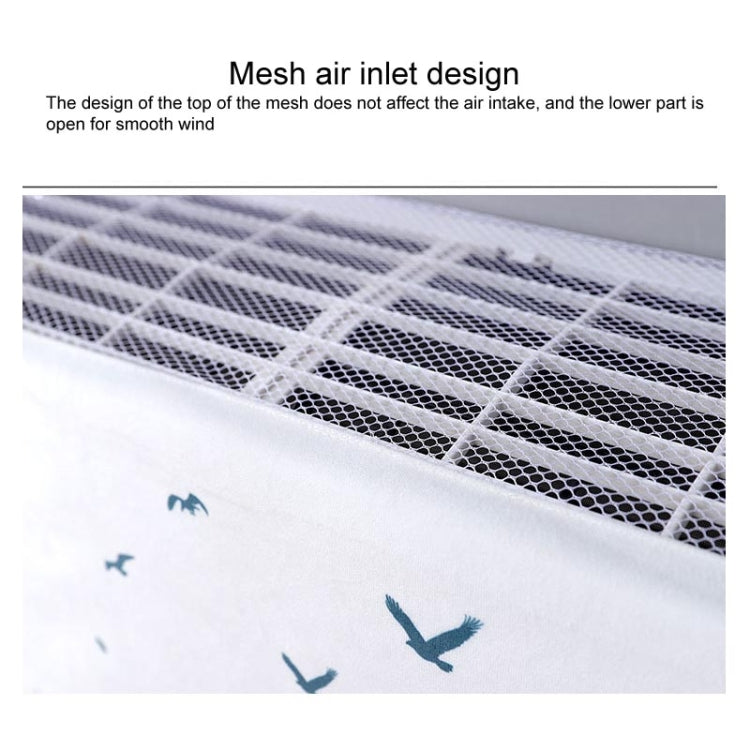 Do Not Take Dust-proof And Anti Direct Blowing Simple Wind Hanging Machine Air Conditioner Moon Cover, Size:Width 80 × Thickness 20 × Height 90cm(Round Leaf) - Dust Covers by buy2fix | Online Shopping UK | buy2fix