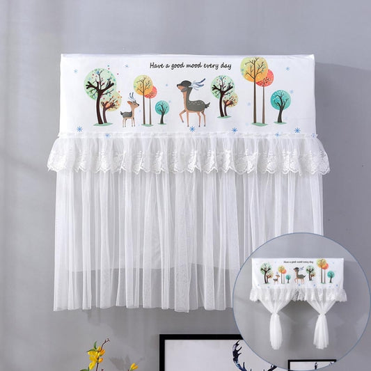 Do Not Take Dust-proof And Anti Direct Blowing Simple Wind Hanging Machine Air Conditioner Moon Cover, Size:Width 86 × Thickness 20 × Height 90cm(Cartoon Deer) - Dust Covers by buy2fix | Online Shopping UK | buy2fix