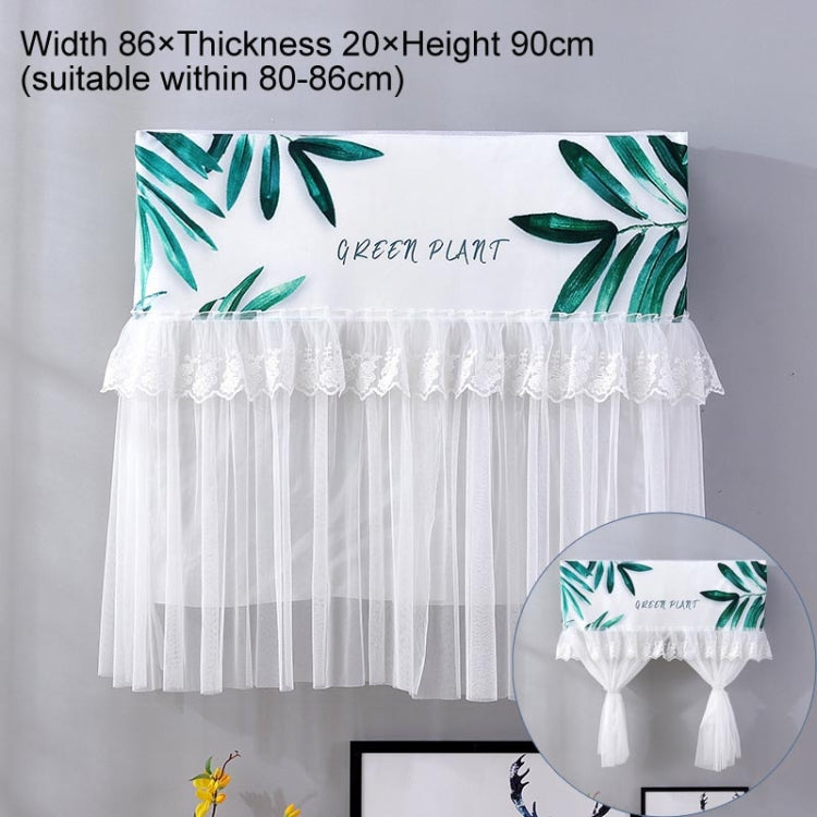 Do Not Take Dust-proof And Anti Direct Blowing Simple Wind Hanging Machine Air Conditioner Moon Cover, Size:Width 86 × Thickness 20 × Height 90cm(Green Leaf) - Dust Covers by buy2fix | Online Shopping UK | buy2fix