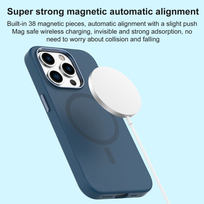 For iPhone 15 Pro Mutural Karen Series Liquid Silicone Magsafe Phone Case(Midnight) - iPhone 15 Pro Cases by Mutural | Online Shopping UK | buy2fix