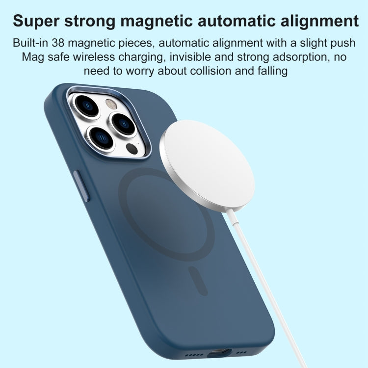 For iPhone 15 Pro Max Mutural Karen Series Liquid Silicone Magsafe Phone Case(Sky Blue) - iPhone 15 Pro Max Cases by Mutural | Online Shopping UK | buy2fix