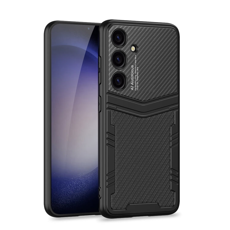 For Samsung Galaxy S24+ 5G GKK TPU + PU Full Coverage Phone Case(Twill Texture) - Galaxy S24+ 5G Cases by GKK | Online Shopping UK | buy2fix