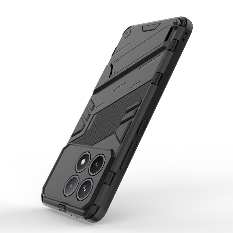 For Xiaomi Redmi K70 5G Punk Armor 2 in 1 PC + TPU Phone Case with Holder(Black) - K70 Cases by buy2fix | Online Shopping UK | buy2fix