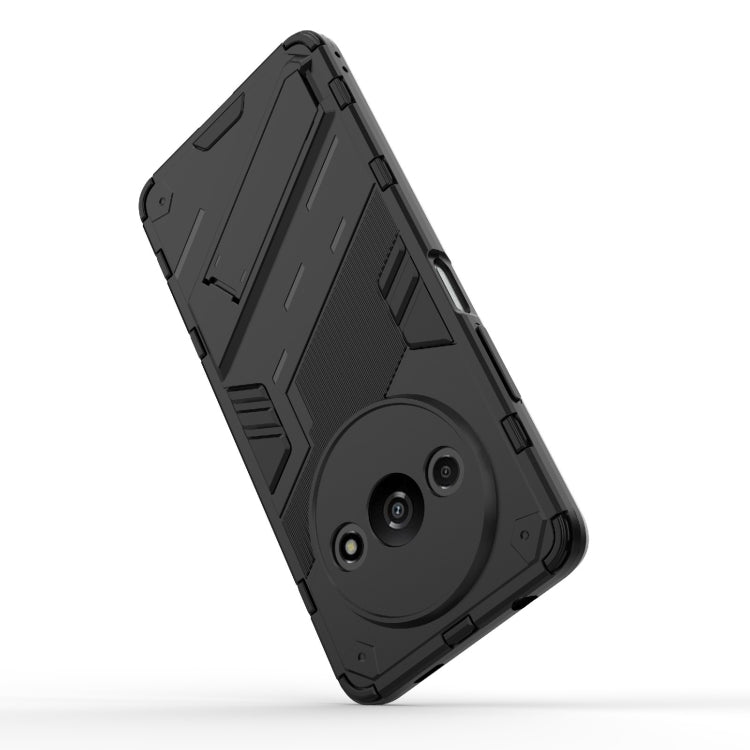 For Xiaomi Redmi A3 4G Global Punk Armor 2 in 1 PC + TPU Phone Case with Holder(Grey) - Xiaomi Cases by buy2fix | Online Shopping UK | buy2fix