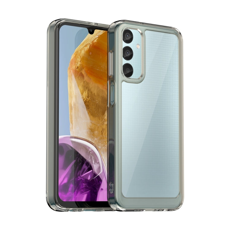 For Samsung Galaxy F15 Colorful Series Acrylic Hybrid TPU Phone Case(Transparent Grey) - Galaxy Phone Cases by buy2fix | Online Shopping UK | buy2fix