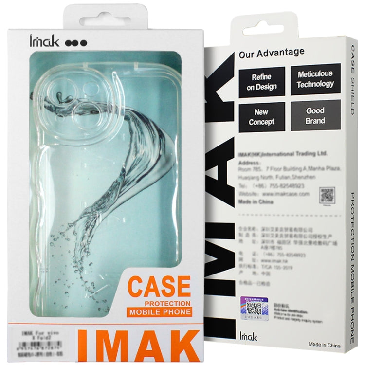 For iPhone 14 Pro Max IMAK Wave Bubble Soft Shockproof Phone Case(Transparent) - iPhone 14 Pro Max Cases by imak | Online Shopping UK | buy2fix